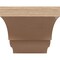 Ekena Millwork 6"W x 12"D x 6"H Wide Asheboro Rough Cedar Woodgrain TimberThane Corbel, Primed Tan CORUR06X12X06ASHRCPR - alternate 5